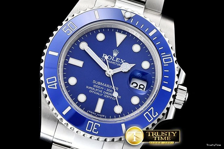 0925 HighQuality ROLSUB0257 – Submariner 116619LN SS SS Blue JF Asia 1031